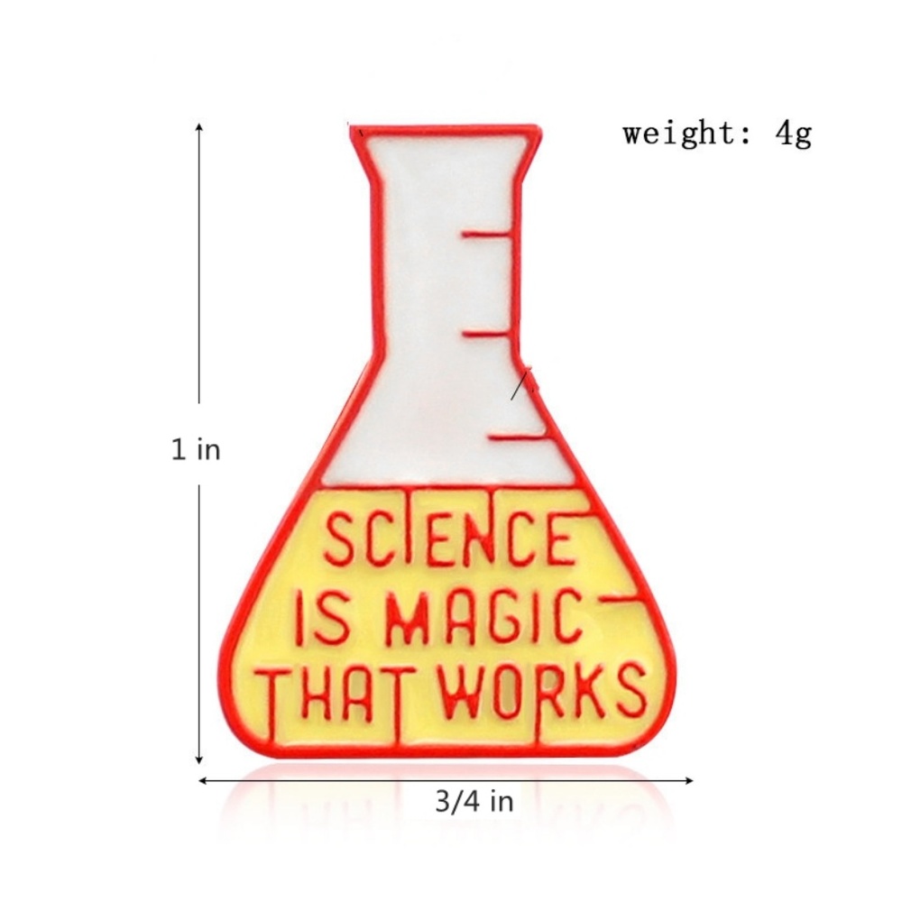 NEW Science is Magic that Works Enamel Pin Brooch - Picture 2 of 7
